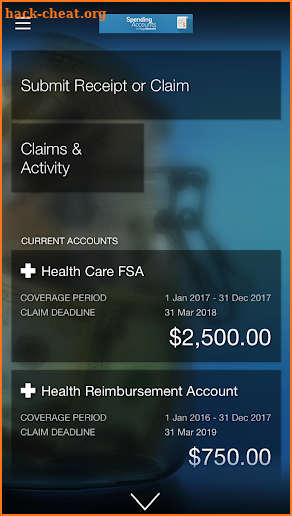 Spending Account (CHSA) screenshot