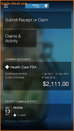 Spending Account (CHSA) screenshot