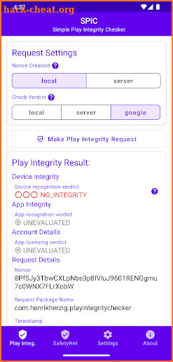 SPIC - Play Integrity Checker screenshot