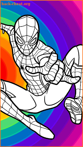 Spider Boy Coloring Game screenshot