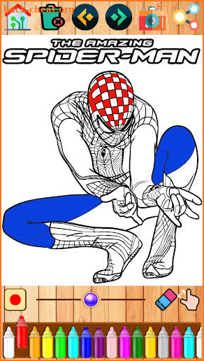 spider boy coloring super heros :woman screenshot