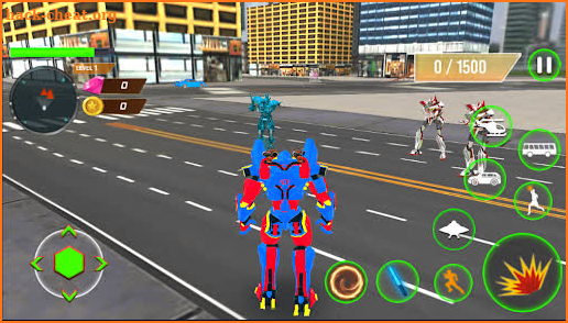 Spider Bus Robot Car Transform Spaceship War Game screenshot