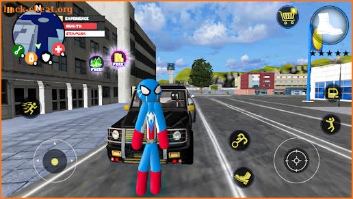 Spider Capitain american Stickman Rope Hero Mafia screenshot