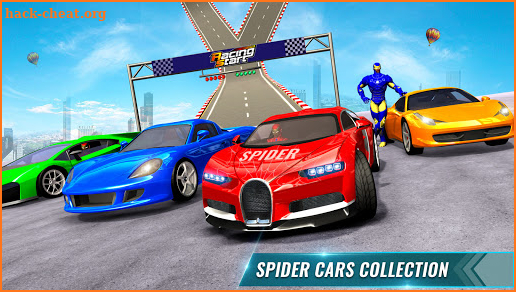 Spider Car Stunt Racing: Mega Ramp New Car Games screenshot
