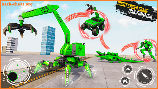 Spider Crane Robot Car Game : Crocodile Robot Game screenshot