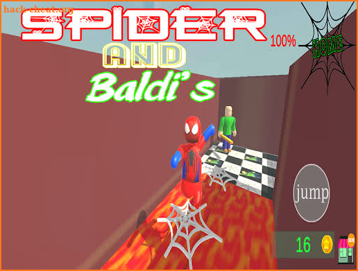 Spider Fall Baldis Flat Mod screenshot