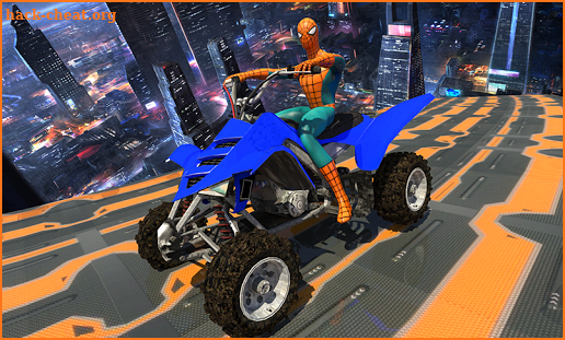 Spider hero Mega Ramp: Police Quad Bike Stunts screenshot