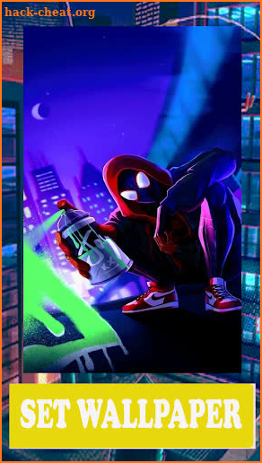 Spider Hero Rope Man Miles Morales HD Wallpaper screenshot