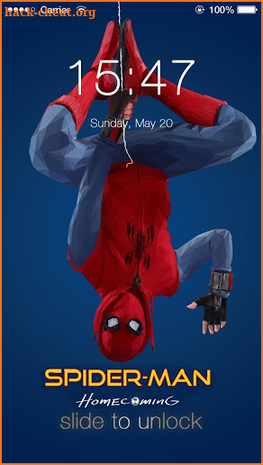 Spider Man Home Cooming Lock Screen screenshot