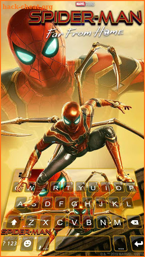 Spider-Man Iron Suit Keyboard Theme screenshot