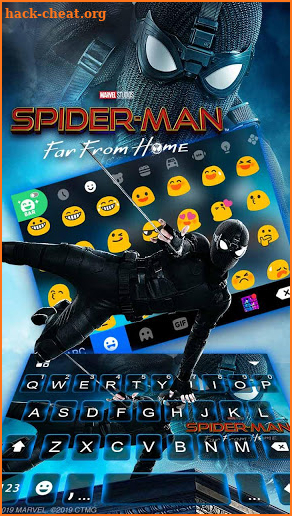 Spider-Man Stealth Suit Keyboard Theme screenshot