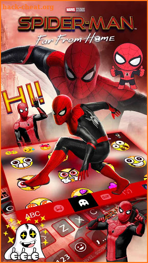 Spider-Man Upgraded Suit Keyboard Theme screenshot