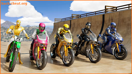 Spider Moto Stunts Racing screenshot