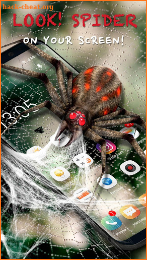 Spider on Screen Live Wallpaper for Prank screenshot