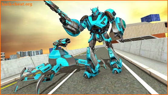 Spider Robot Game - Transforming Robot Spider Web screenshot