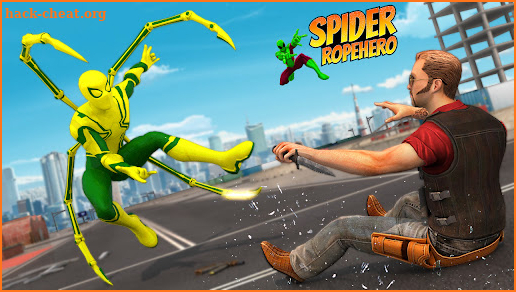 Spider Rope Hero Man Gangster Crime City Battle screenshot