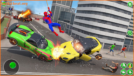 Spider Rope Hero Man Gangster Crime City Battle screenshot