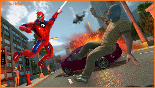 Spider Rope Hero Robot Game 3D screenshot