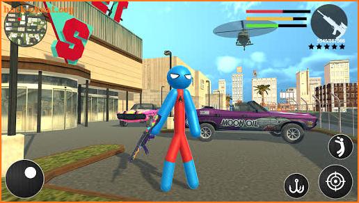 Spider Rope Hero Stickman Crime Gangster 2019 screenshot