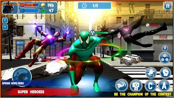 Spider Rope Hero VS Super Heroes : Superhero Games screenshot