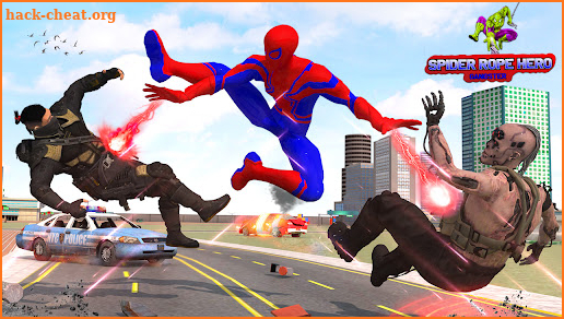 Spider Rope Man Superhero War Crime City Battle screenshot