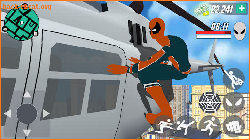 spider san andreas rope hero: 3d real gangsters screenshot