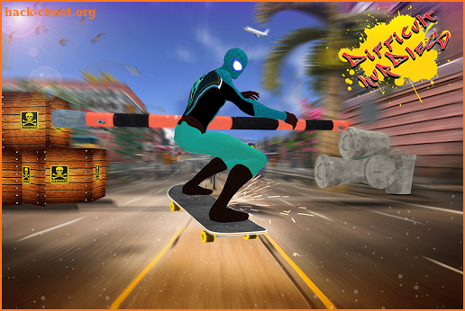Spider Skating Boy City Hero screenshot