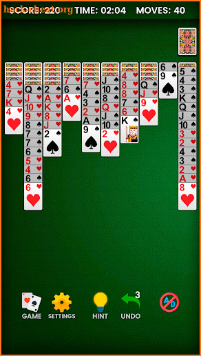 Spider Solitaire screenshot