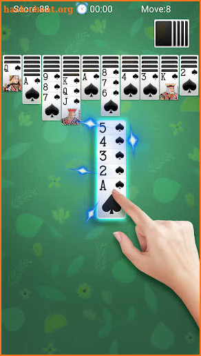 Spider Solitaire-free card game solitaire fun screenshot