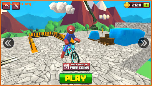 Spider Stickman BMX Fearless Bicycle Stunts screenshot