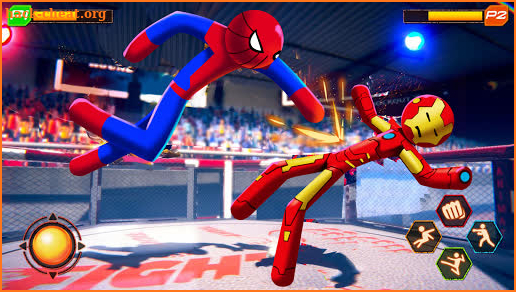 Spider Stickman Fighting 2020: Wrestling Games screenshot