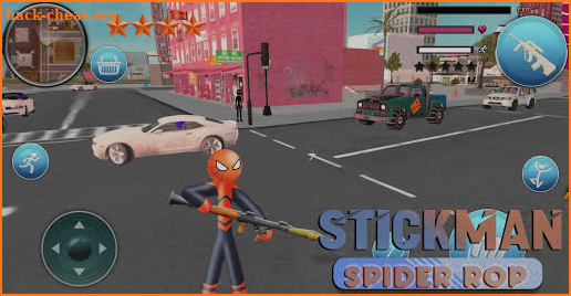Spider Stickman Gangster Crime - Hero ROPE screenshot