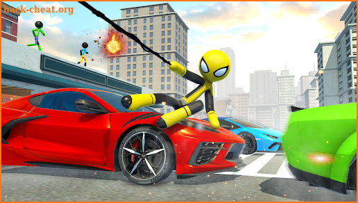 Spider Stickman Rope Hero screenshot