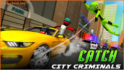 Spider Stickman Rope Hero - City Crime Simulator screenshot