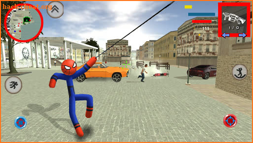 Spider Stickman Rope Hero Crime Shoot screenshot