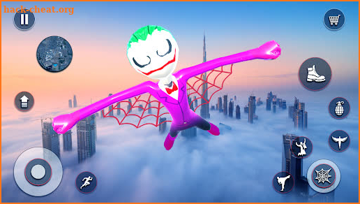 spider stickman Rope hero game screenshot