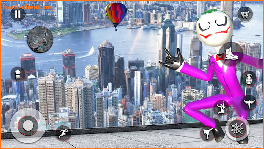 spider stickman Rope hero game screenshot