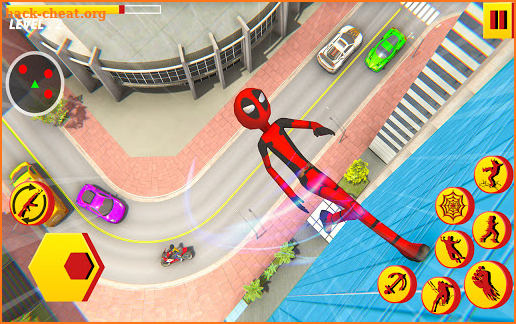Spider Stickman Rope Hero Game screenshot