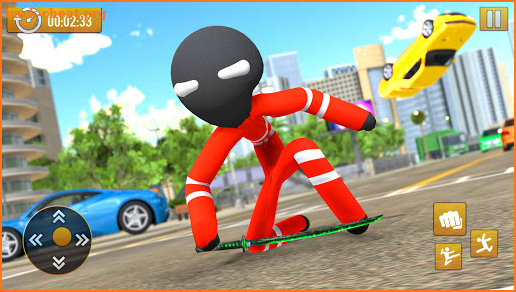 Spider Stickman Rope Hero: Gangster Crime Games 3D screenshot