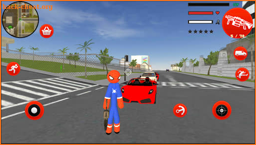 Spider StickMan Rope Hero Gangster New York With screenshot
