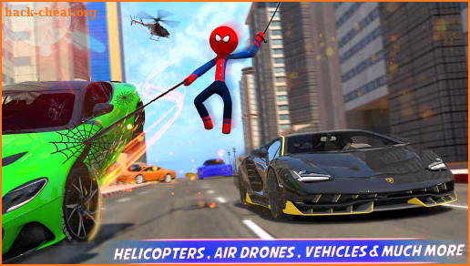 Spider Stickman Rope Hero - Gangster World Crime screenshot
