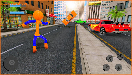 Spider Stickman Rope Hero Grand City Crime screenshot