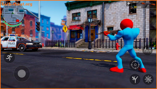 Spider Stickman Rope Hero Open World City Gangster screenshot