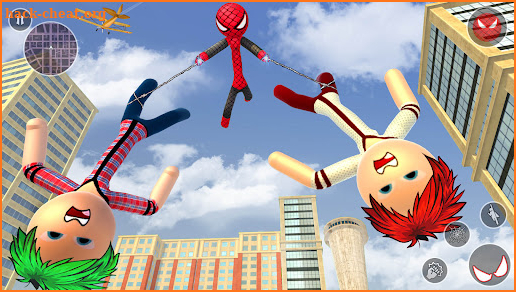 Spider stickman rope hero: War screenshot