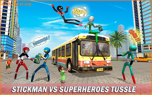 Spider Stickman Rope Superhero : Stickman Games screenshot