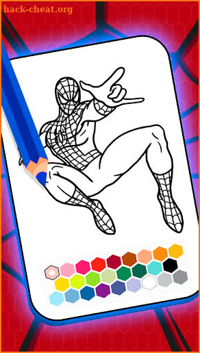 Spider super coloring hero man screenshot