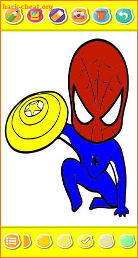 Spider super hero coloring screenshot