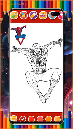 Spider super hero coloring man screenshot