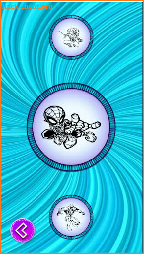 Spider super heroes coloring game of woman Draw screenshot