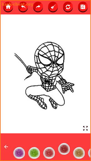 Spider superhero coloring Man book screenshot